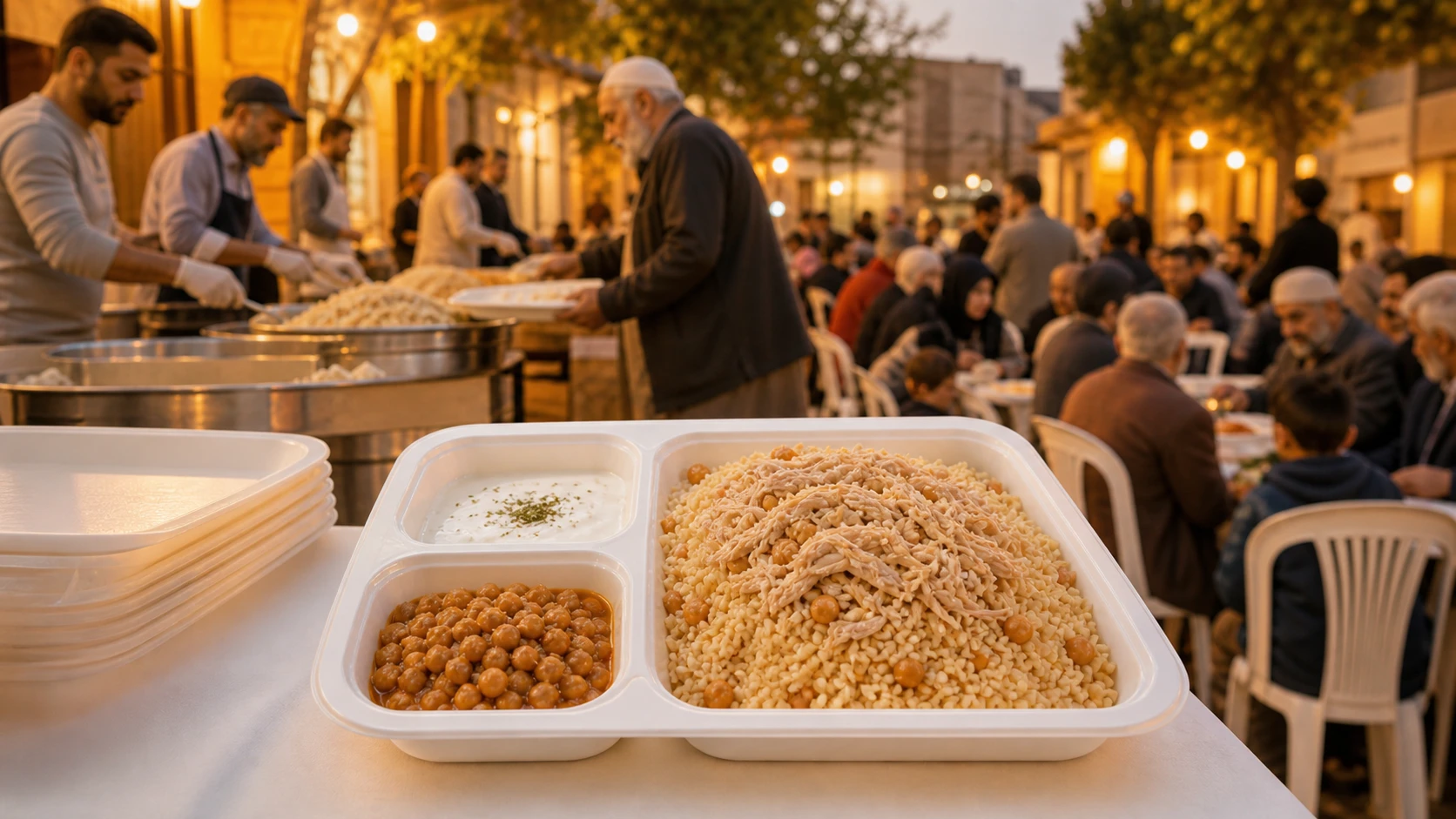 mahalle hayır pilavı